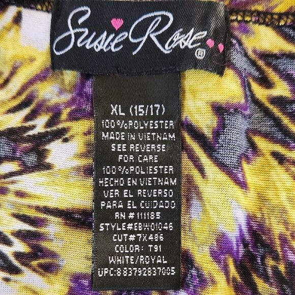 Women's Black and Yellow Top - Picture 2 of 3